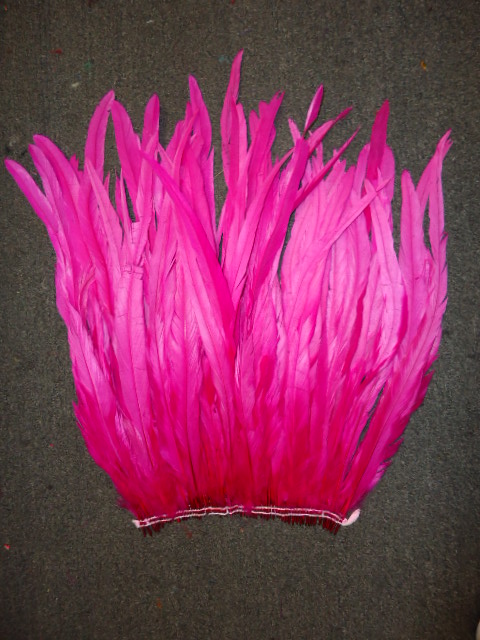 ROOSTER TAIL COQUE FEATHERS 16-18" HOT PINK